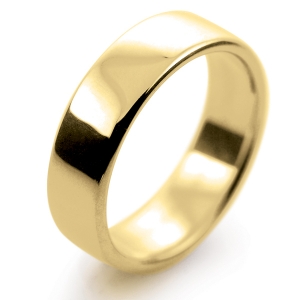 Soft Court Medium - 6mm (SCSM6-Y) Yellow Gold Wedding Ring